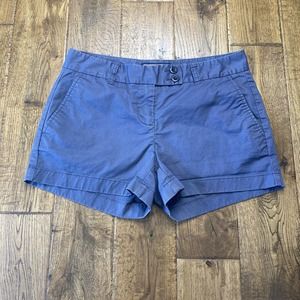 VINEYARD VINES Blue Cotton Spandex CHINO SHORTS Casual Summer Beach Sz Women's 4